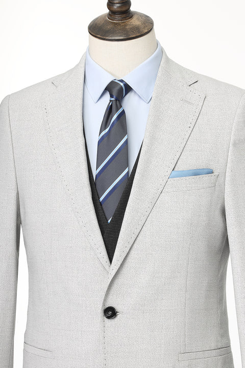 Slim Fit Suit Gray