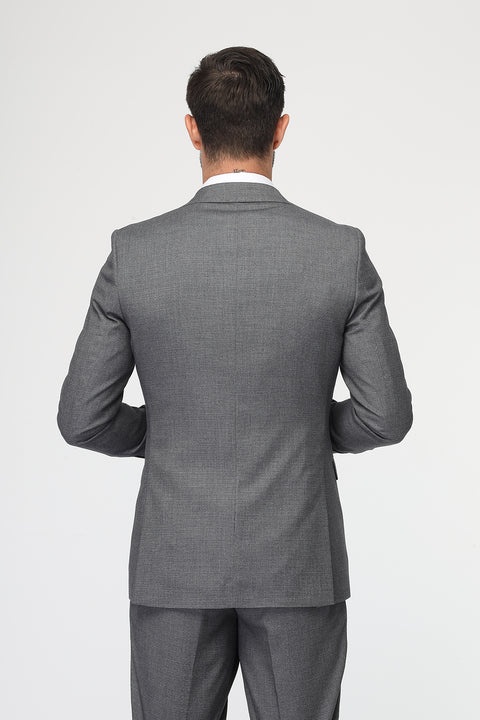 Slim Fit Suit Gray