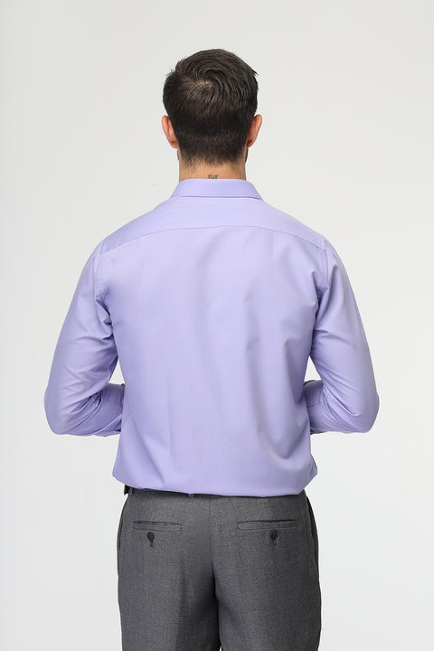 Classic Shirt Slim Fit Shirt Light Purple