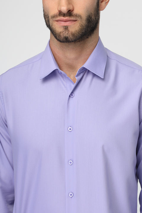 Classic Shirt Slim Fit Shirt Light Purple