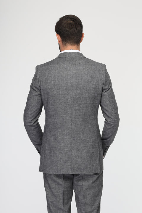 Slim Fit Suit Gray