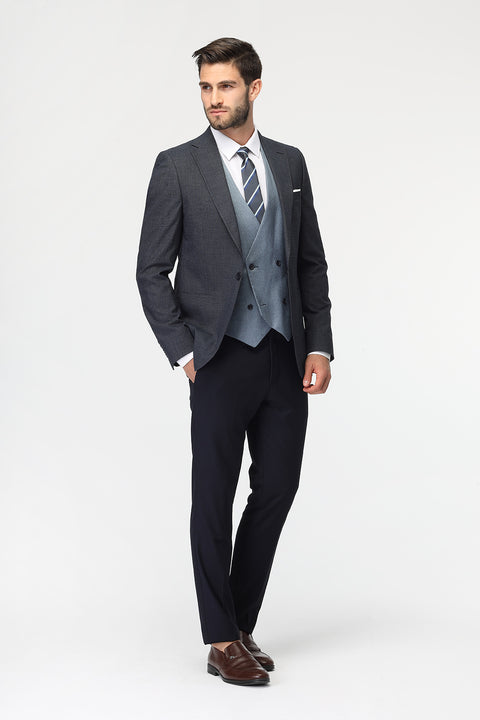 Slim Fit Suit Blue