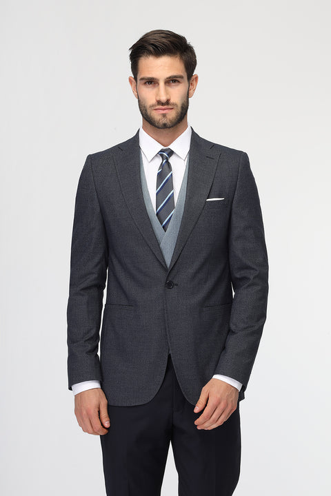 Slim Fit Suit Blue
