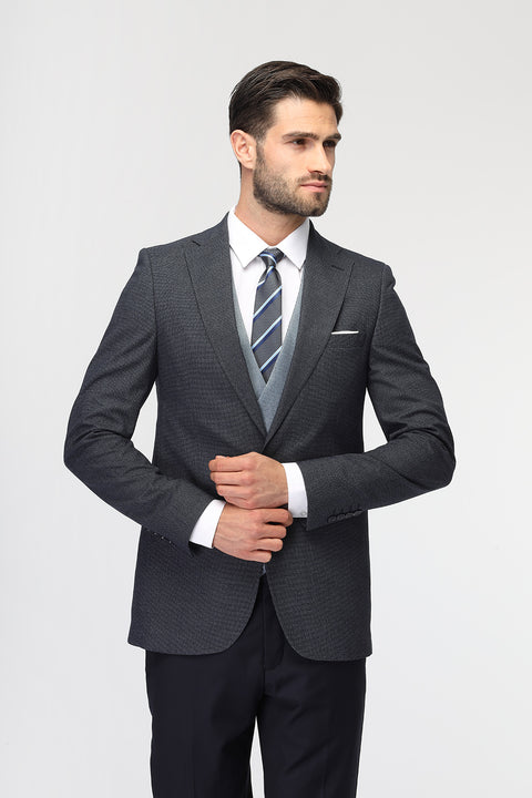 Slim Fit Suit Blue