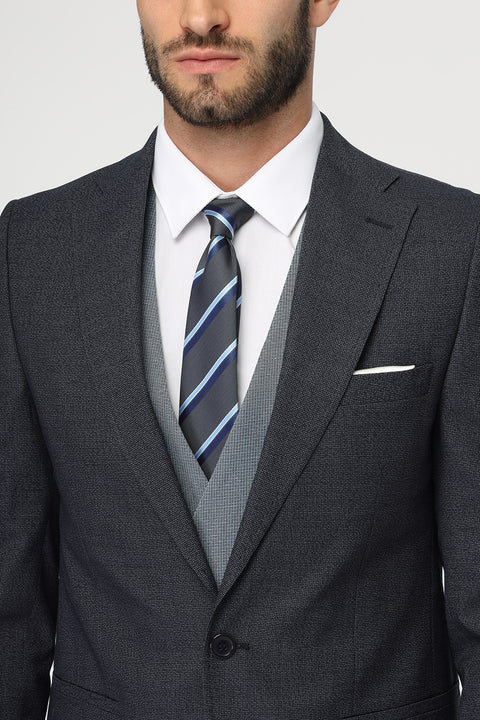 Slim Fit Suit Blue