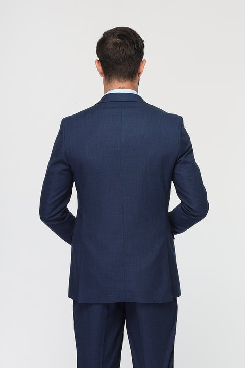Slim Fit Suit Dark Blue