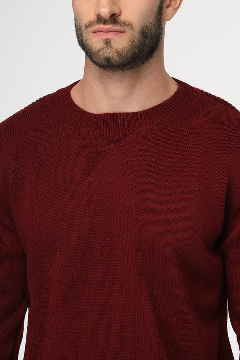 Regular Fit Pullover Maroon