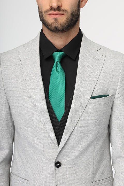 Slim Fit Suit Gray