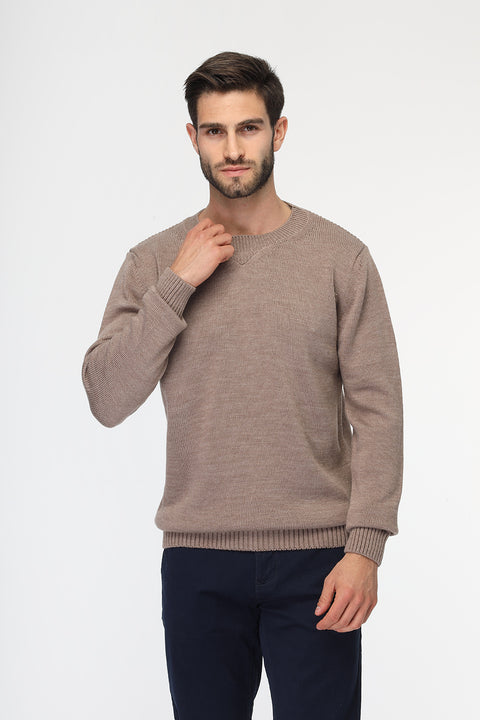 Regular Fit Pullover Beige