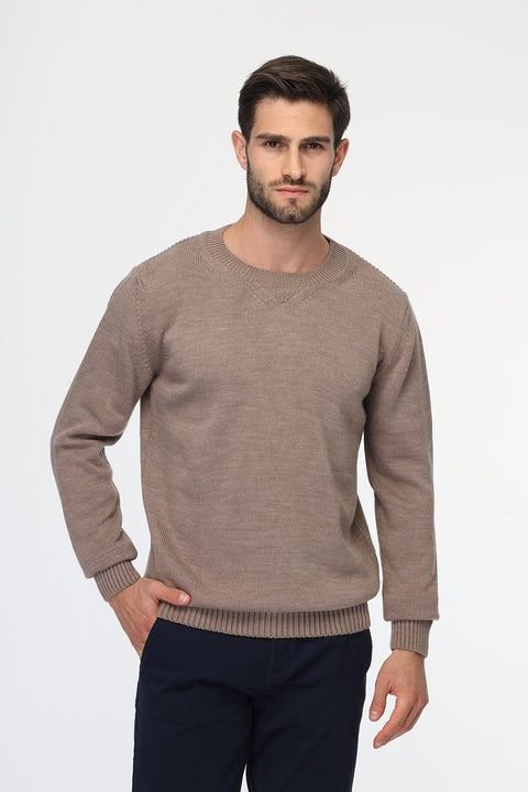 Regular Fit Pullover Beige