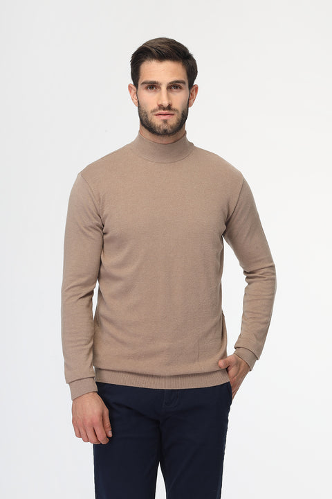 Slim Fit Pullover Beige