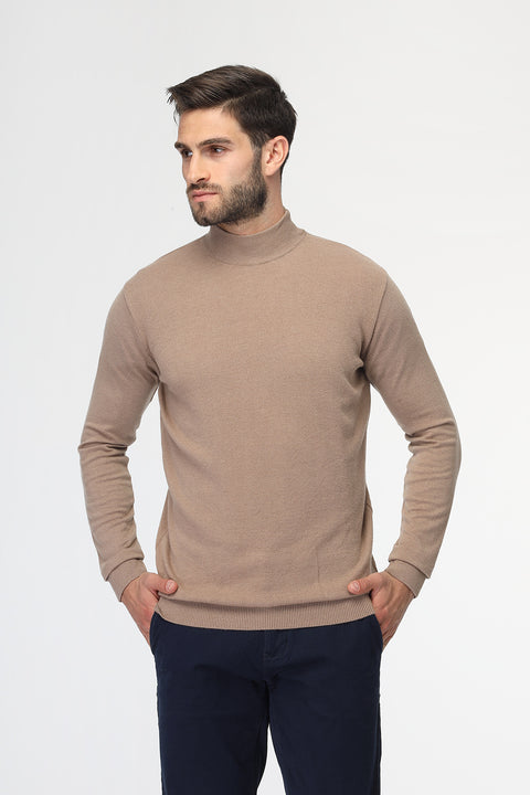 Slim Fit Pullover Beige