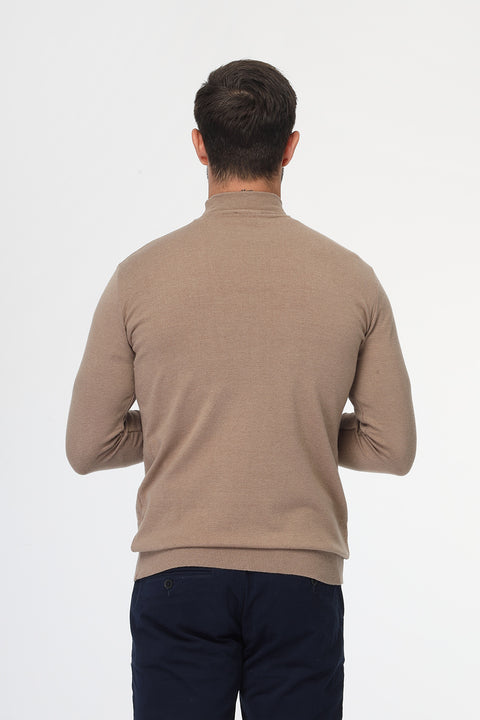 Slim Fit Pullover Beige