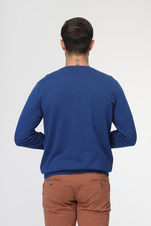 Regular Fit Pullover V Blue