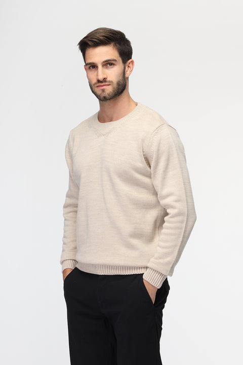 Regular Fit Pullover Beige