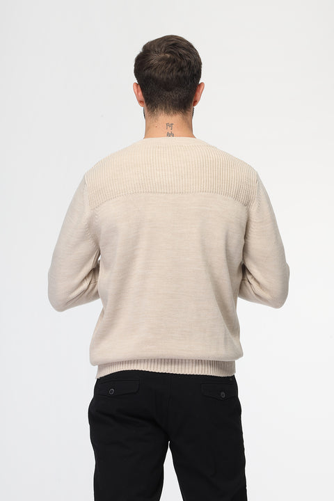 Regular Fit Pullover Beige