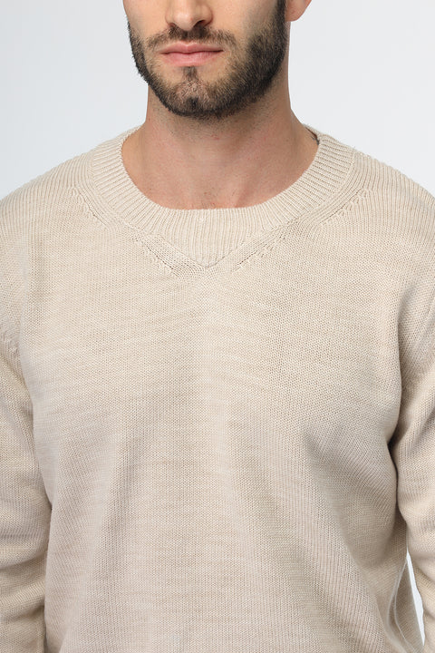 Regular Fit Pullover Beige