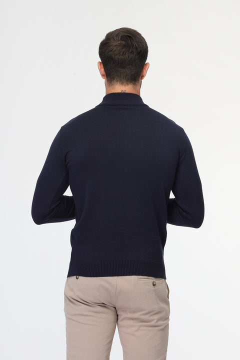 Slim Fit Pullover Dark Blue