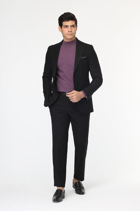 Slim Fit Suit Black