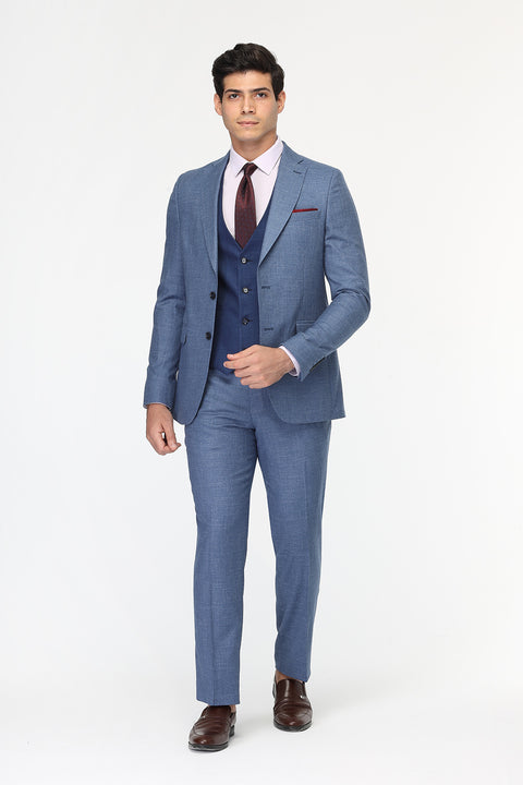 Slim Fit Suit Blue