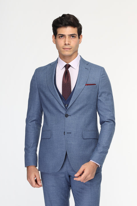Slim Fit Suit Blue