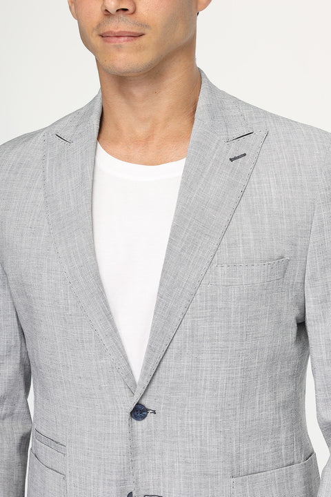 Regular Fit Suit Linen Light Blue