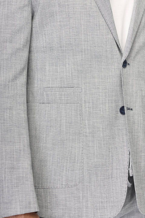 Regular Fit Suit Linen Light Blue