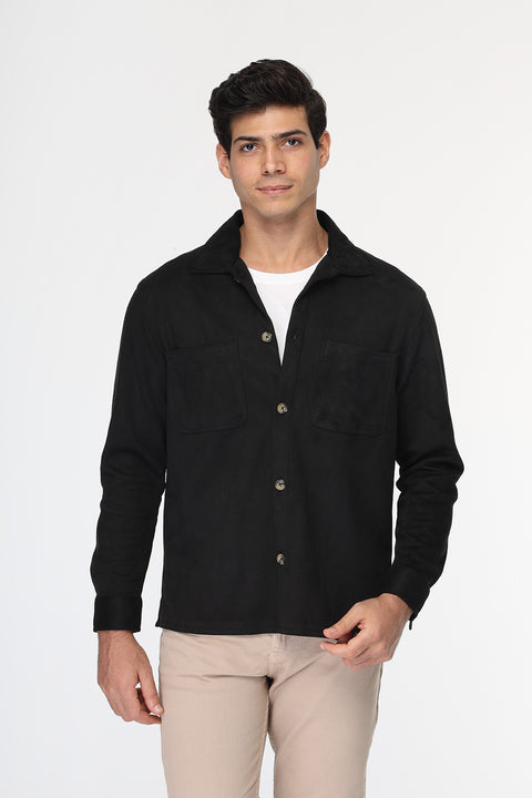 New Fit Over Shirt Black
