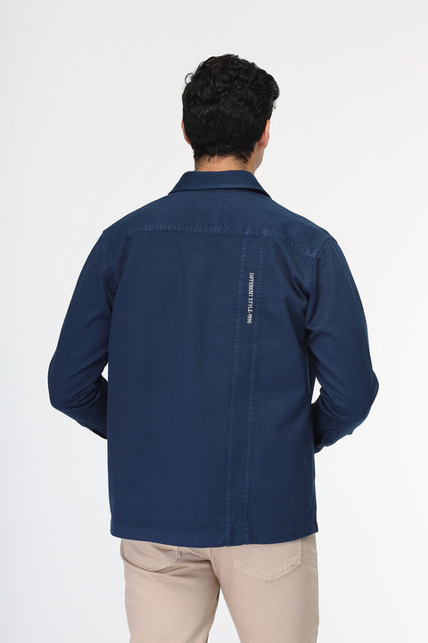 Over Size Over Shirt Blue