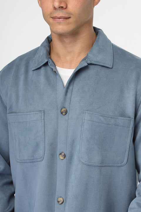 New Fit Over Shirt Blue