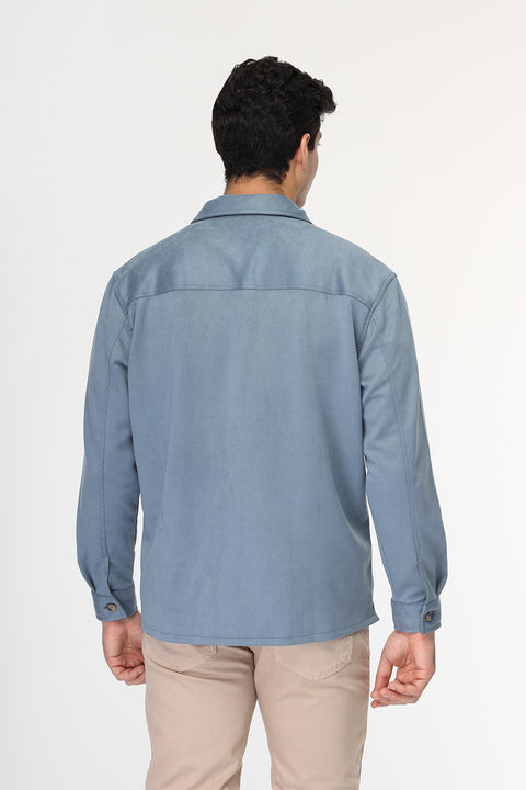 New Fit Over Shirt Blue