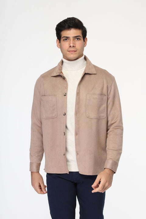 New Fit Over Shirt Beige