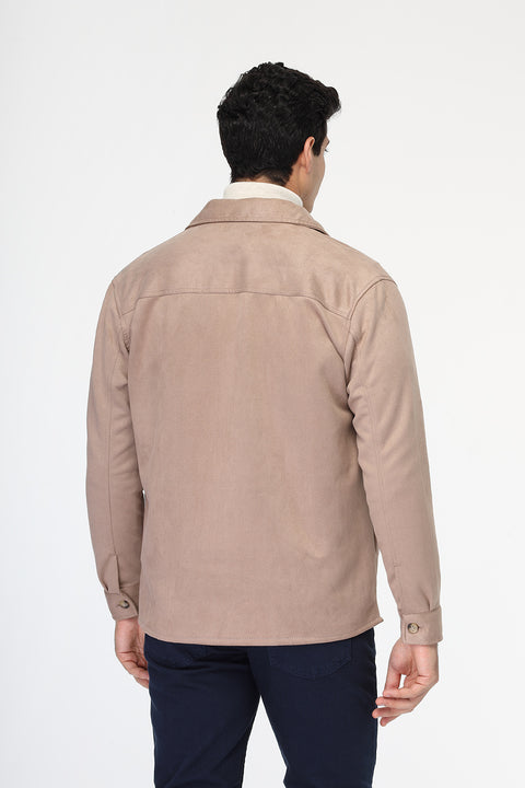 New Fit Over Shirt Beige
