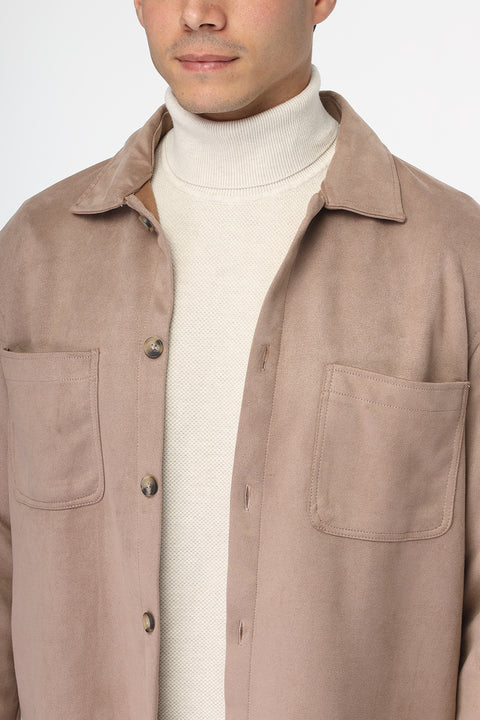 New Fit Over Shirt Beige