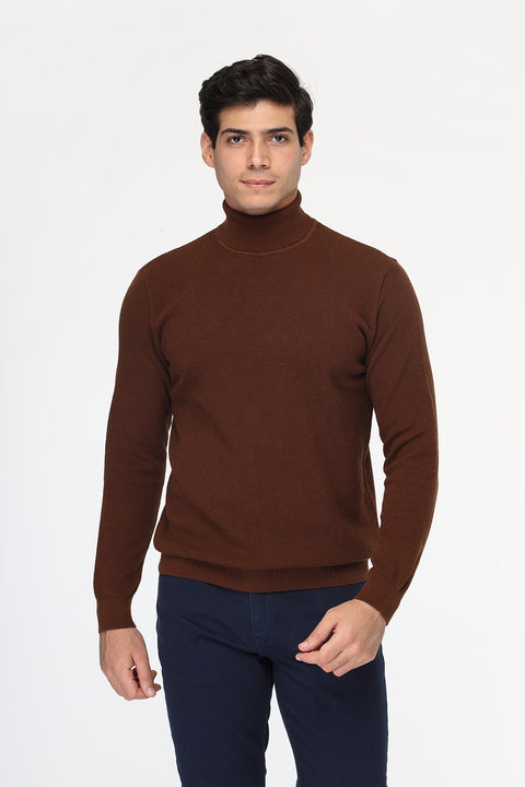 Regular Fit Pullover Brown