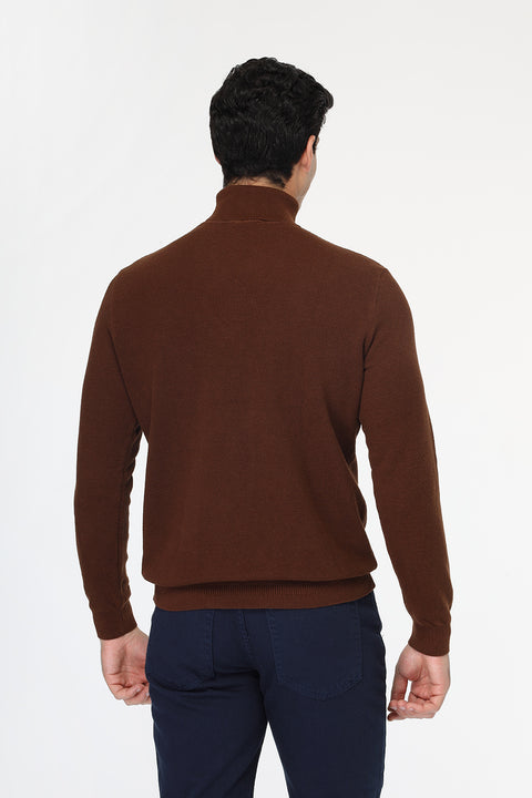 Regular Fit Pullover Brown