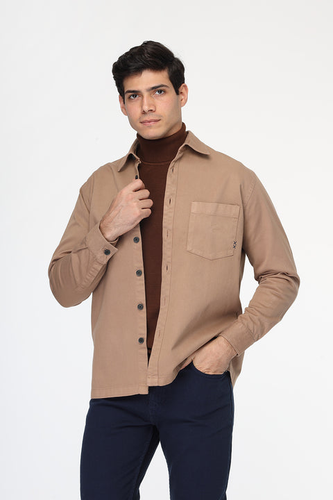 Over Size Over Shirt Beige