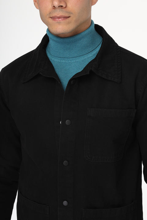 Regular Fit Over Shirt Black