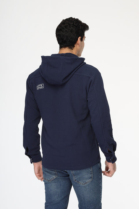 Regular Fit Over Shirt Dark Blue