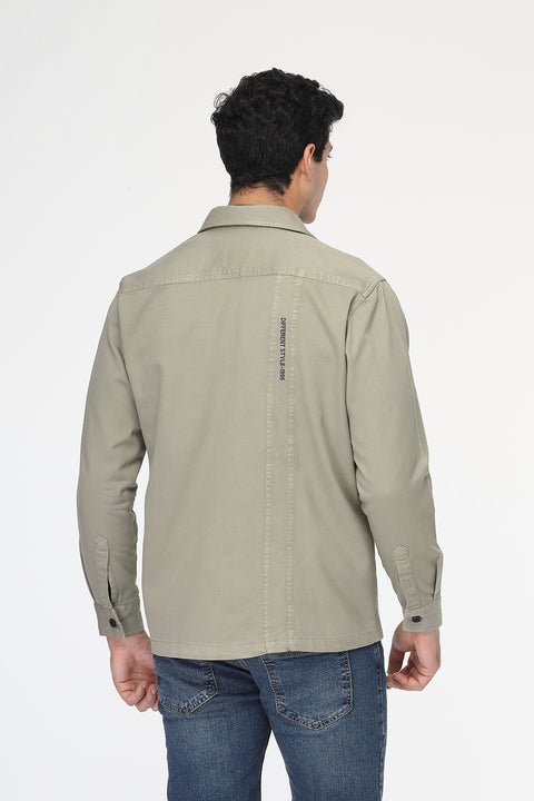 Over Size Over Shirt Light Green