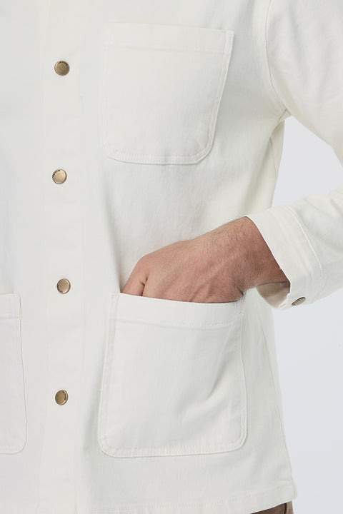 Regular Fit Over Shirt Beige