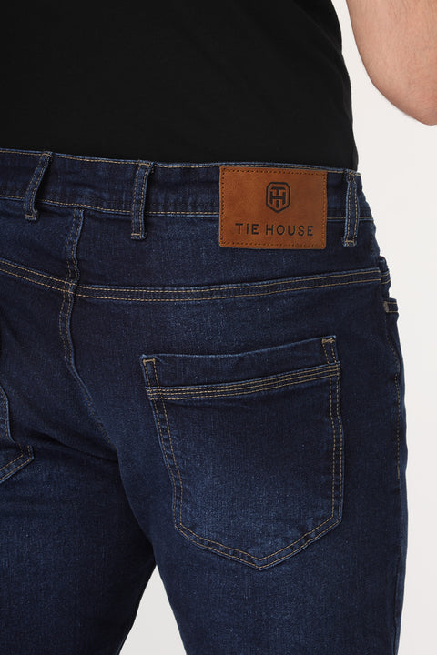 Slim Fit Trousers Jeans Dark Blue