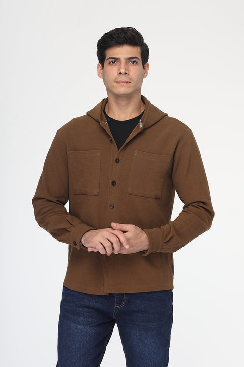 Regular Fit Over Shirt Brown