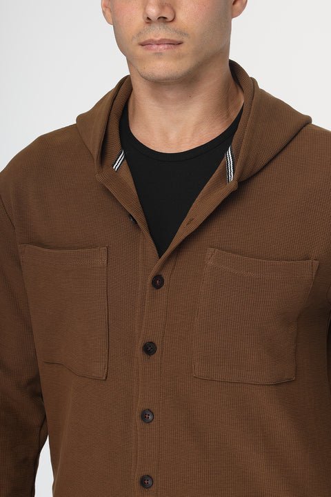 Regular Fit Over Shirt Brown