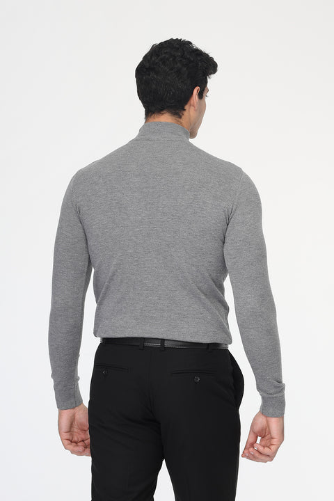 Slim Fit Pullover Gray