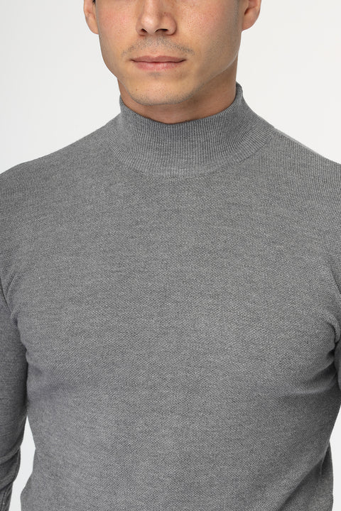 Slim Fit Pullover Gray