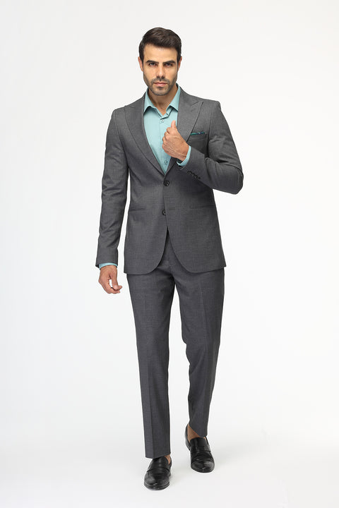 Slim Fit Suit Gray