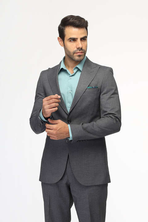 Slim Fit Suit Gray