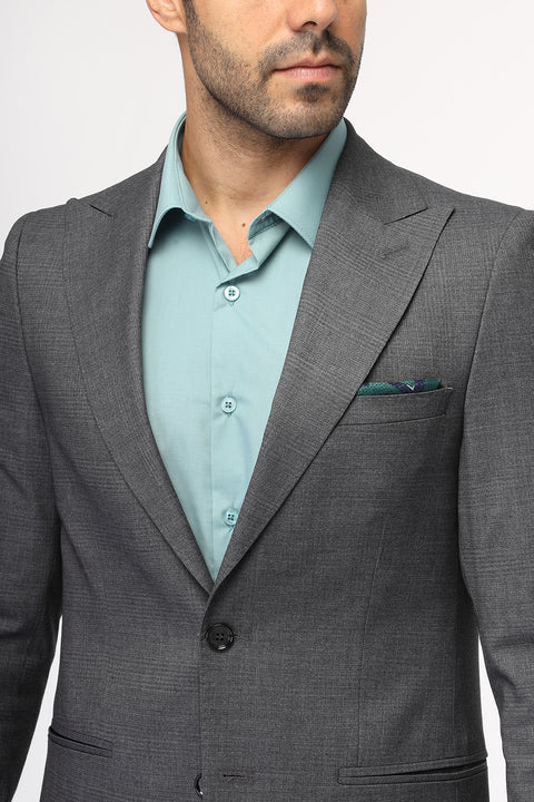 Slim Fit Suit Gray