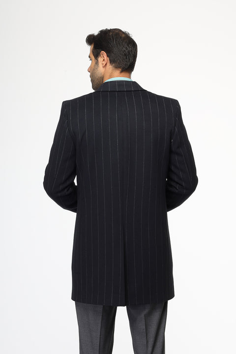 Regular Fit Coat Dark Blue